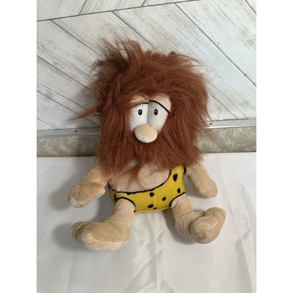Caveman Plush Stuffed Animal Vintage Nanco